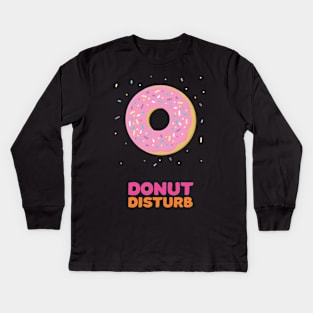 Donut Disturb Kids Long Sleeve T-Shirt